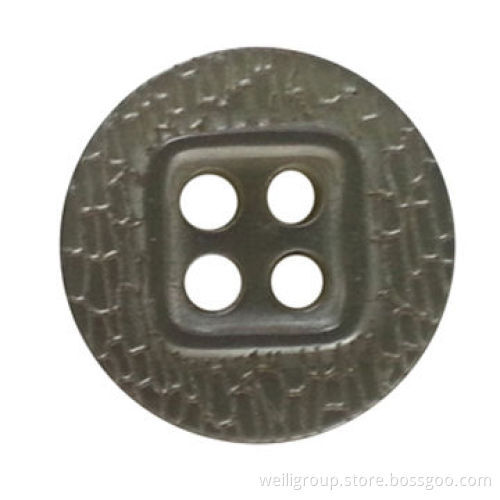 Polyester shirt button